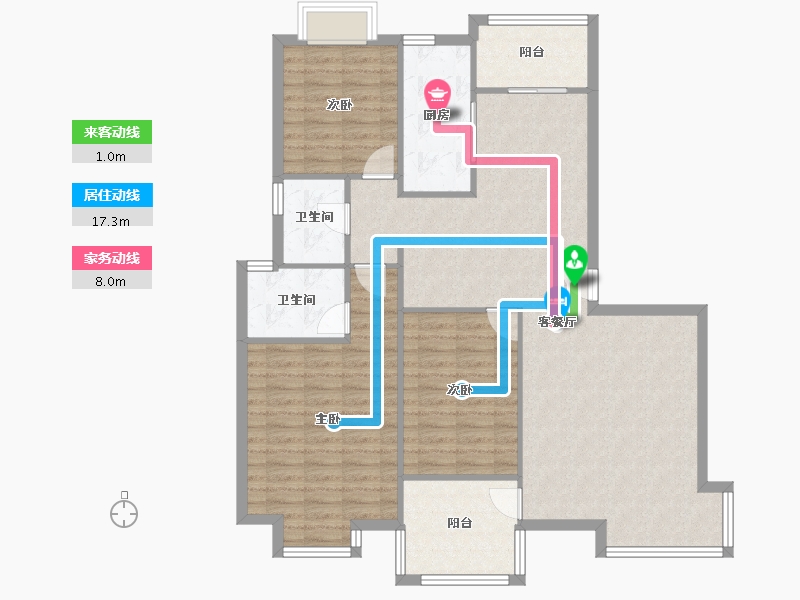 湖北省-武汉市-保利花园-116.29-户型库-动静线