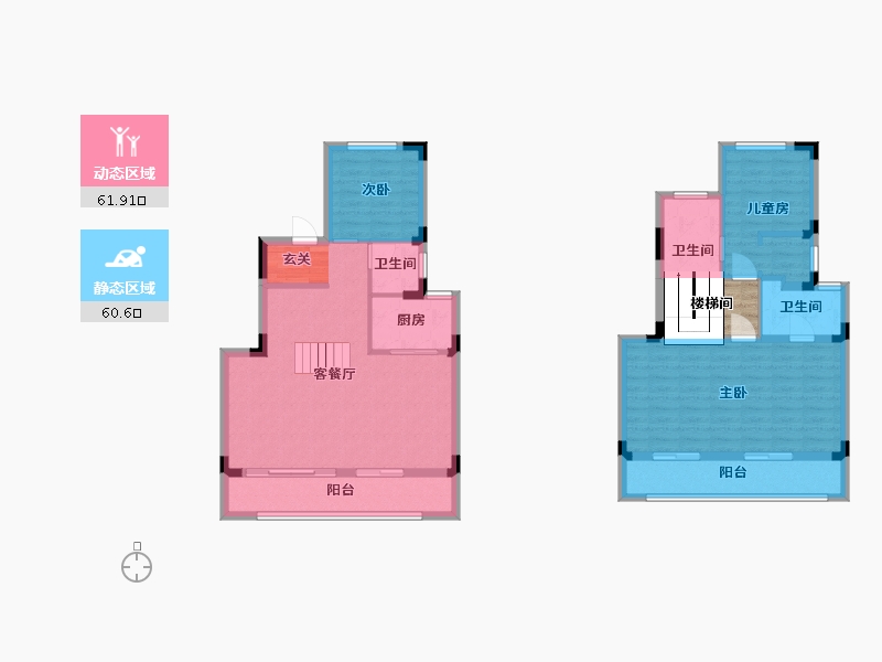 湖南省-长沙市-和泓桃李春风-115.00-户型库-动静分区