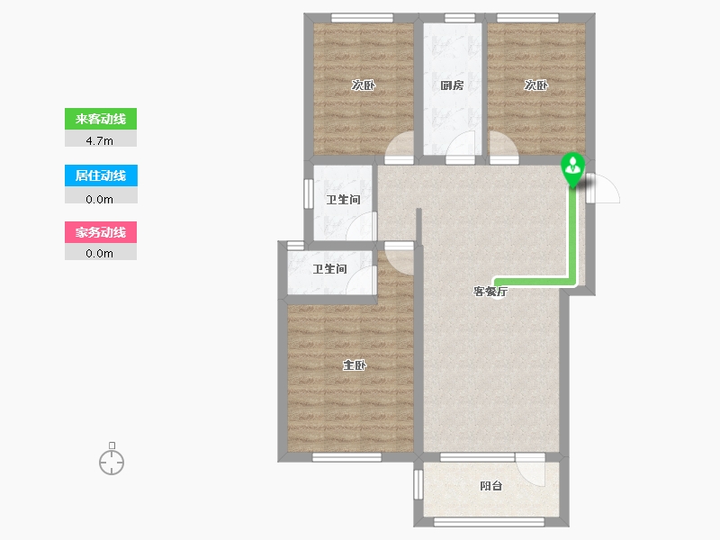 河北省-张家口市-圣和-85.43-户型库-动静线