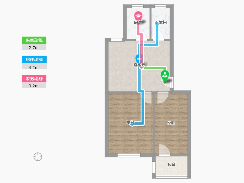 江苏省-苏州市-三元三村-48.11-户型库-动静线