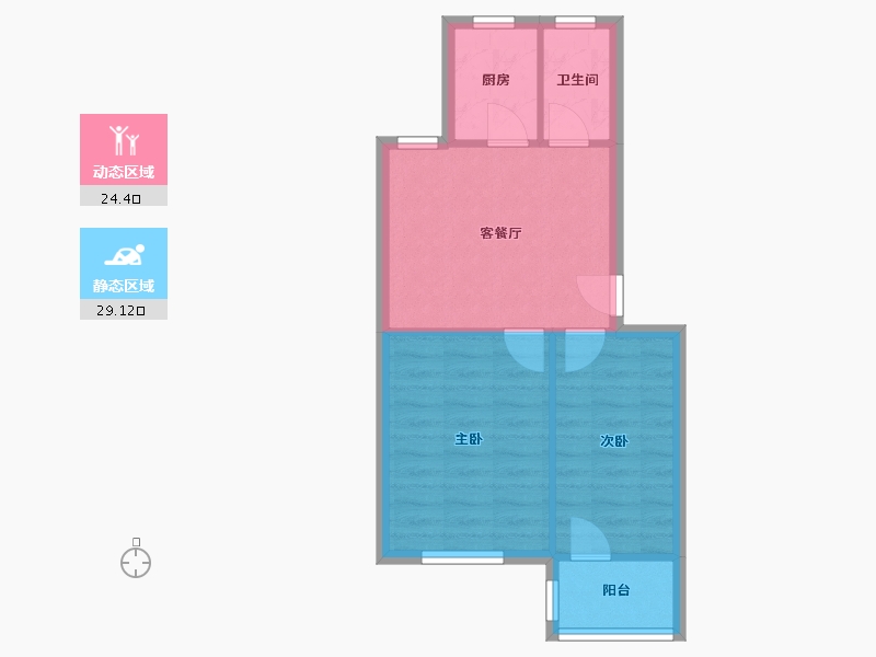 江苏省-苏州市-三元三村-48.11-户型库-动静分区