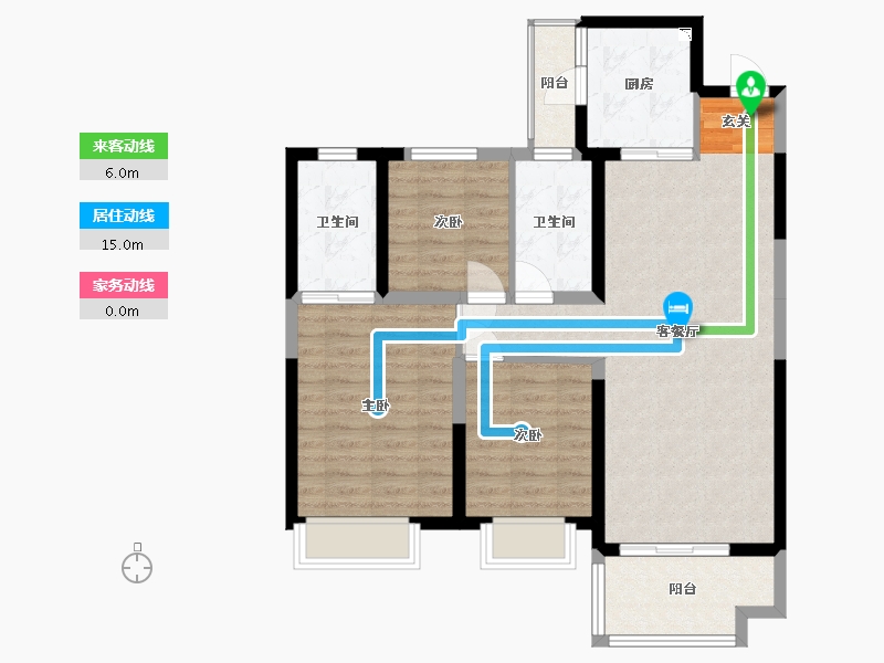 山西省-太原市-太原国际会展金融科创城-88.36-户型库-动静线