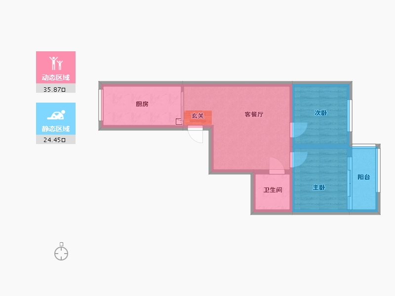 山东省-青岛市-同盛苑-53.25-户型库-动静分区