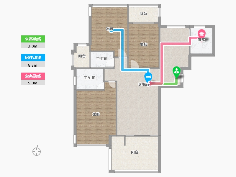 四川省-成都市-仁和春天大道-111.63-户型库-动静线