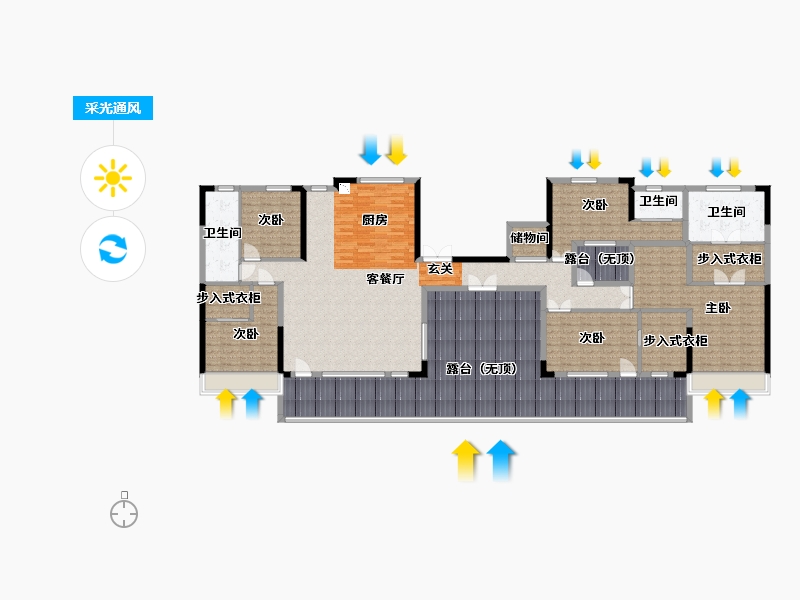 山东省-临沂市-中南林樾-238.40-户型库-采光通风