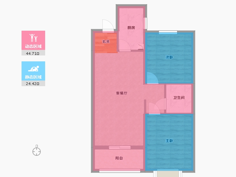 山西省-晋中市-晋中阳光城・文澜府-61.62-户型库-动静分区