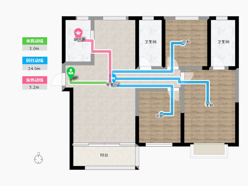 河南省-濮阳市-兴龙湾-102.00-户型库-动静线