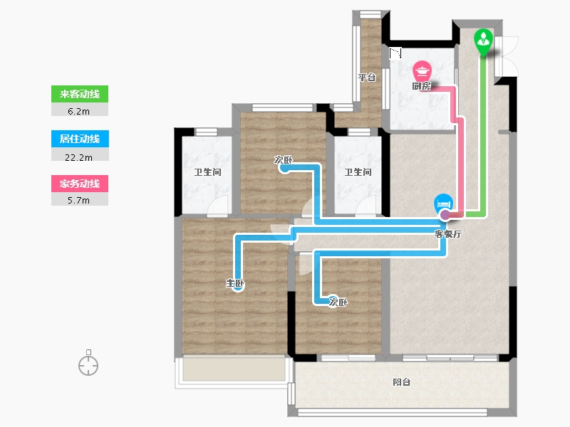 浙江省-温州市-世茂璀璨世家-94.39-户型库-动静线