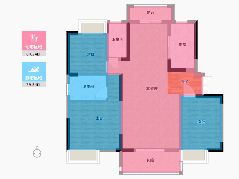 江西省-九江市-锦天府-88.80-户型库-动静分区