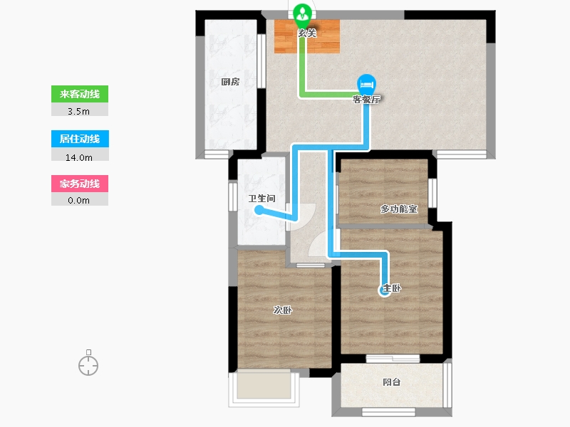 湖北省-武汉市-城投秀水青城-62.83-户型库-动静线