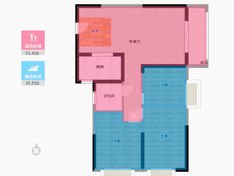 湖北省-武汉市-城投秀水青城-77.81-户型库-动静分区