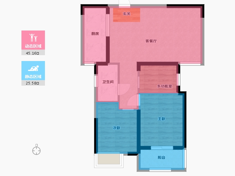 湖北省-武汉市-城投秀水青城-62.83-户型库-动静分区