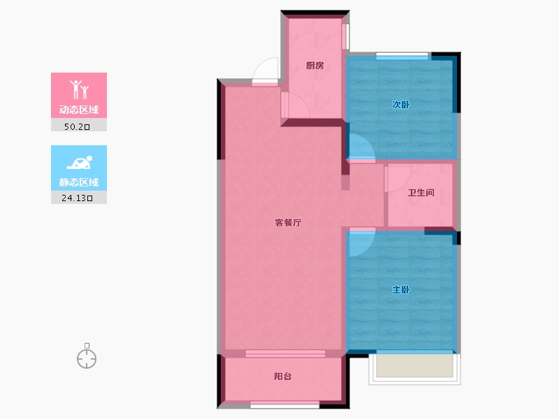 河北省-石家庄市-保利堂悦-66.00-户型库-动静分区