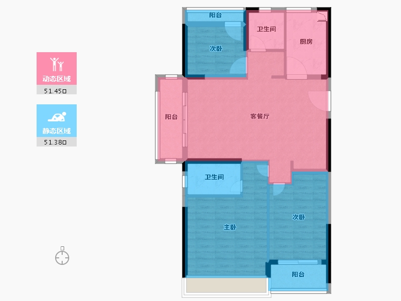 浙江省-温州市-招商德信博悦湾-91.99-户型库-动静分区