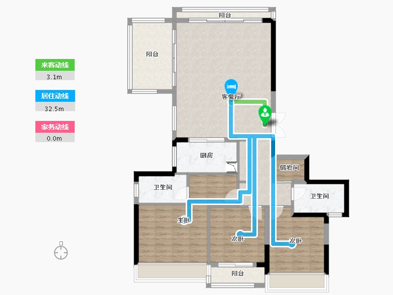 浙江省-温州市-外滩江月湾-111.20-户型库-动静线