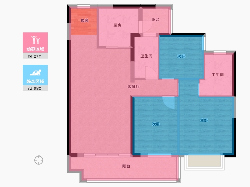 广西壮族自治区-钦州市-敏捷・珑�h湾-89.12-户型库-动静分区