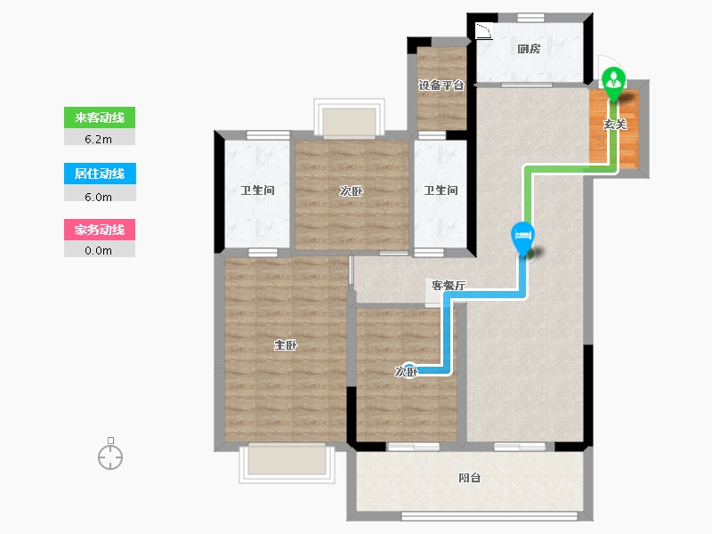 江苏省-常州市-美的・翰林府-97.39-户型库-动静线