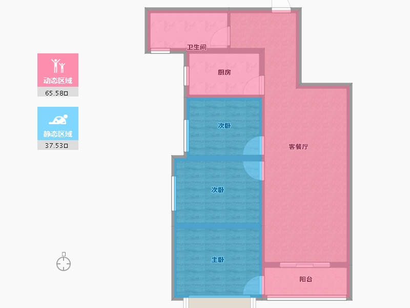 甘肃省-平凉市-新河湾-92.01-户型库-动静分区