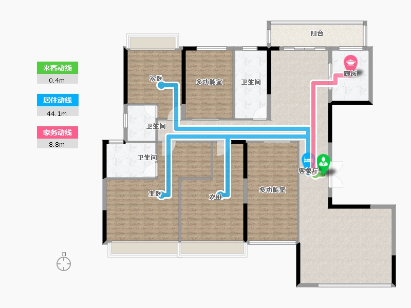 贵州省-贵阳市-中天未来方舟-217.01-户型库-动静线