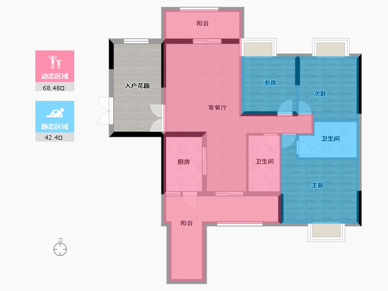 广西壮族自治区-玉林市-中建伴山壹号-111.49-户型库-动静分区