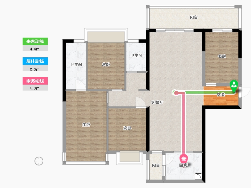 广西壮族自治区-南宁市-天健城天境-118.89-户型库-动静线