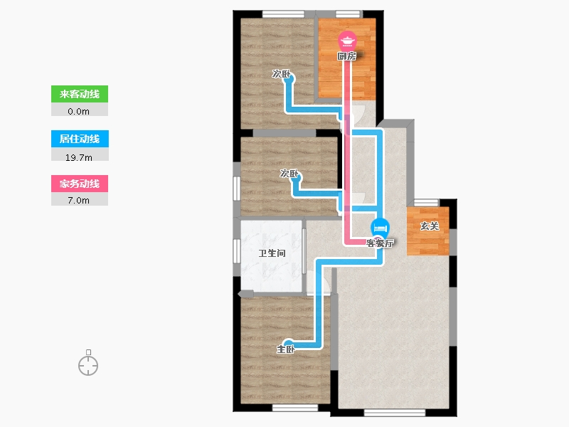 辽宁省-大连市-中央悦府-72.13-户型库-动静线