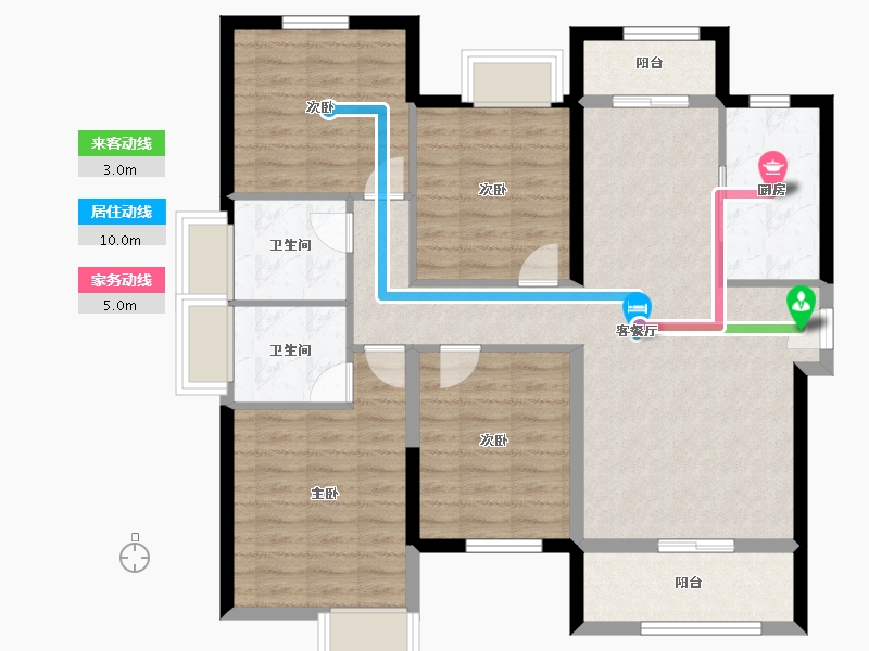 福建省-厦门市-莱昂公馆-100.00-户型库-动静线