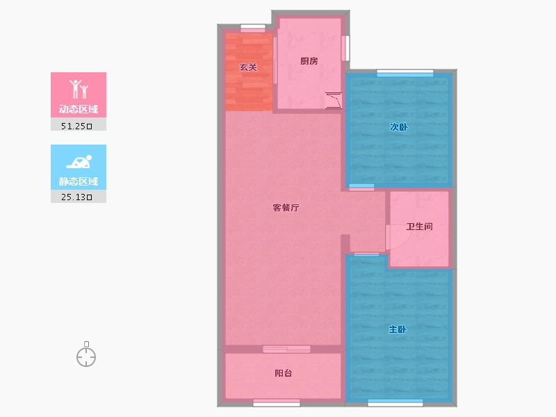 山西省-太原市-中海国际社区-68.00-户型库-动静分区