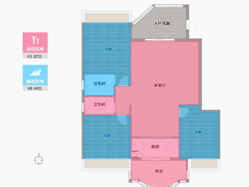 广东省-汕头市-经纬源家园-113.41-户型库-动静分区