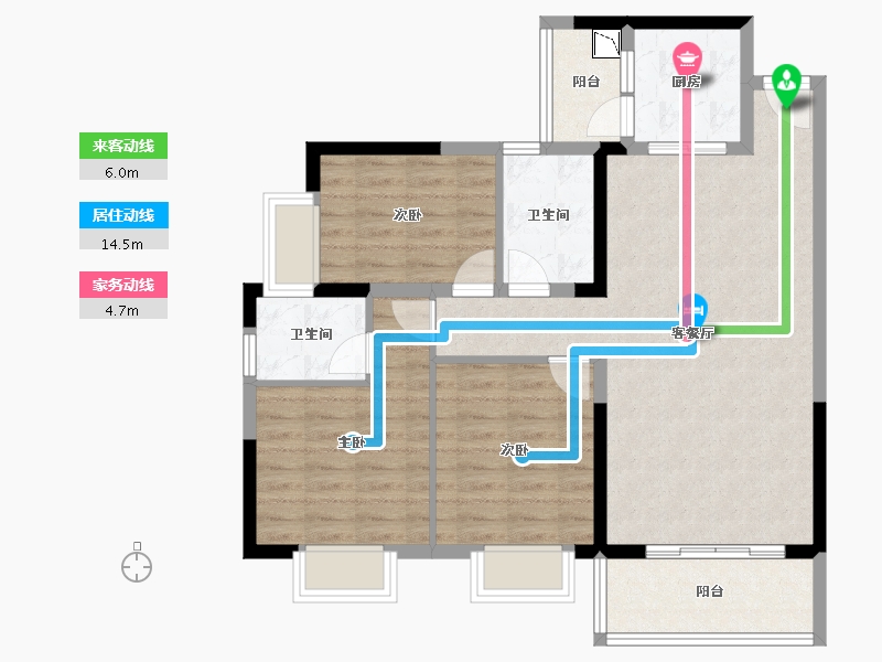 广东省-清远市-天宝山庄-87.88-户型库-动静线