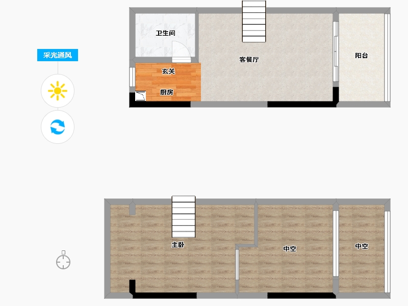 广东省-佛山市-宇浩紫云汇-77.10-户型库-采光通风