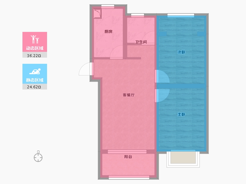 河北省-廊坊市-合生长安帝景-53.18-户型库-动静分区