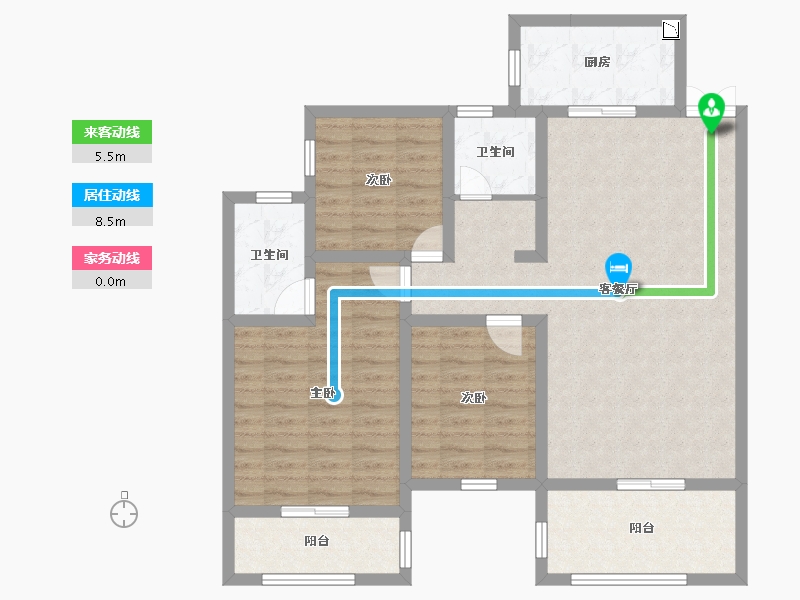 湖南省-长沙市-长房天翼未来城-101.02-户型库-动静线