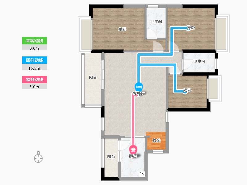 广东省-惠州市-海伦悦山居-86.19-户型库-动静线