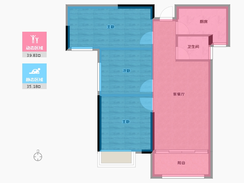 广西壮族自治区-桂林市-新外滩-67.71-户型库-动静分区