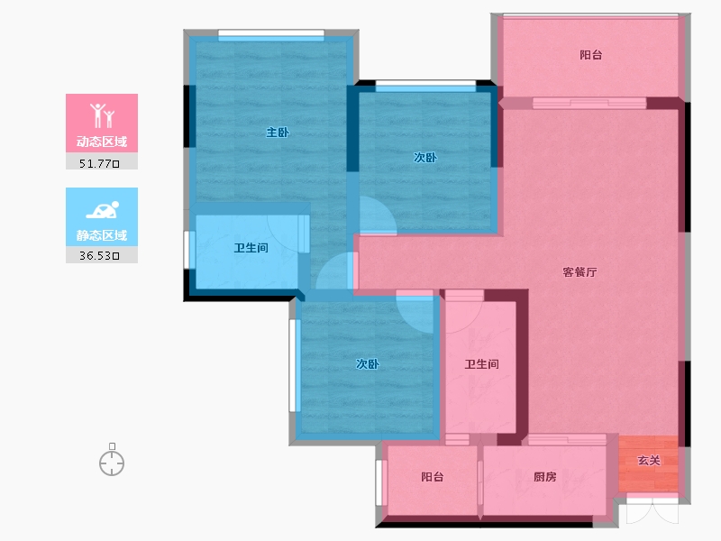 四川省-广安市-岳池梧桐郡-77.67-户型库-动静分区