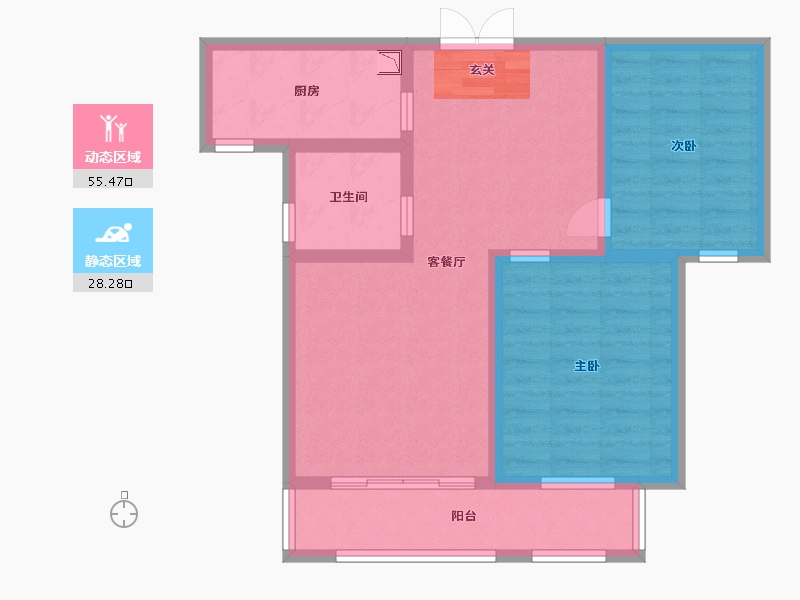 河北省-石家庄市-润江正定壹�院-74.40-户型库-动静分区