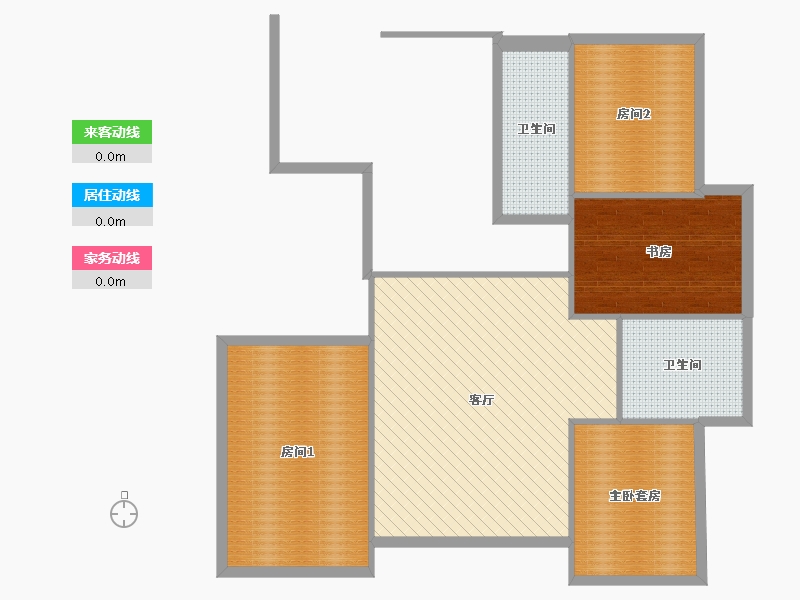 浙江省-杭州市-酷家乐园-97.30-户型库-动静线