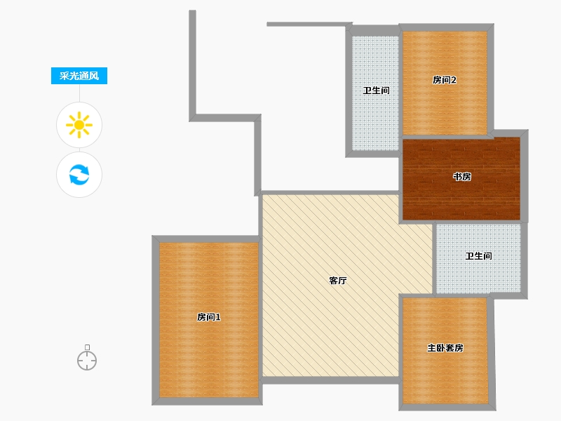 浙江省-杭州市-酷家乐园-97.30-户型库-采光通风