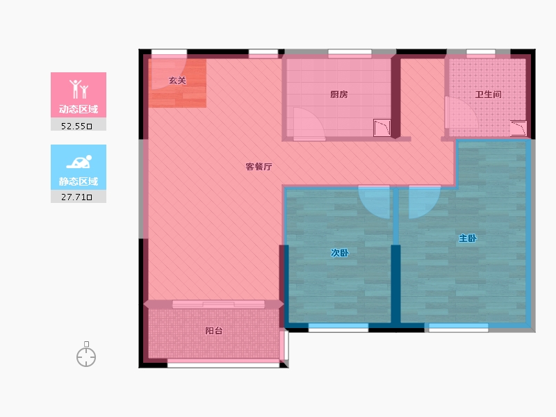 山东省-济宁市-运河公馆-71.20-户型库-动静分区