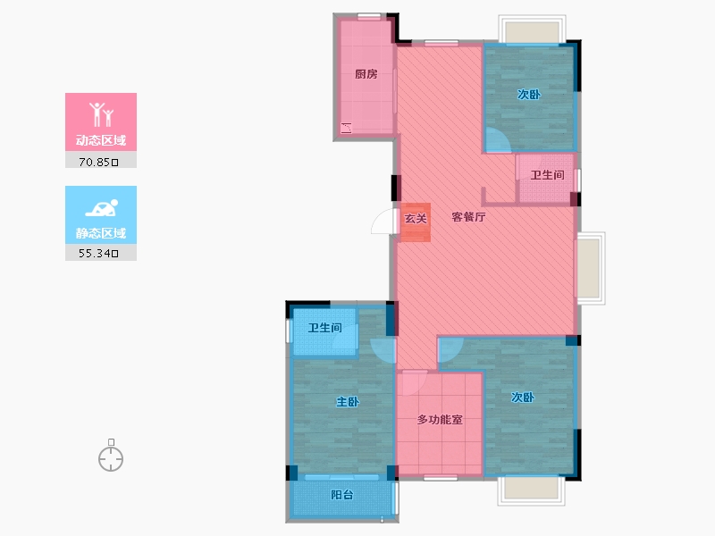 山东省-菏泽市-郓城水岸新都-114.14-户型库-动静分区