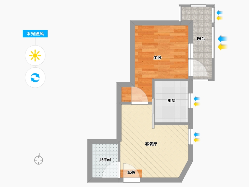 北京-北京市-芳城园二区-30.42-户型库-采光通风