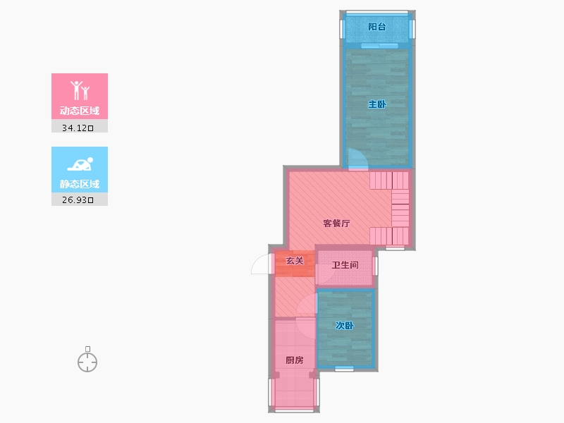 北京-北京市-西四环中路41号院-52.50-户型库-动静分区