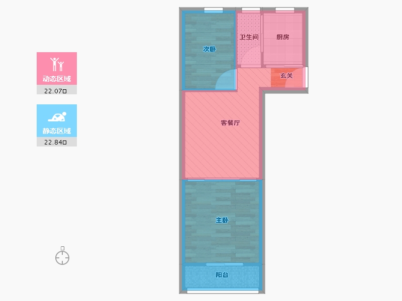 上海-上海市-高兴花园-38.98-户型库-动静分区