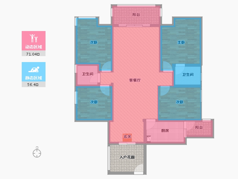 广西壮族自治区-河池市-裕祥花园-118.95-户型库-动静分区