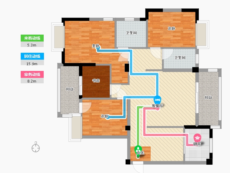 福建省-福州市-正祥特区-112.65-户型库-动静线