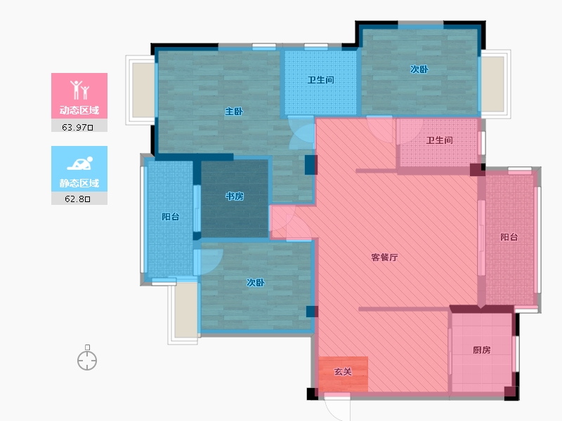 福建省-福州市-正祥特区-112.65-户型库-动静分区