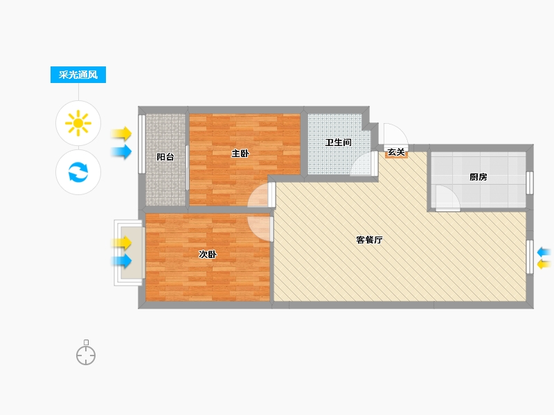 山东省-潍坊市-恒信巴塞小镇(建设中)-73.66-户型库-采光通风