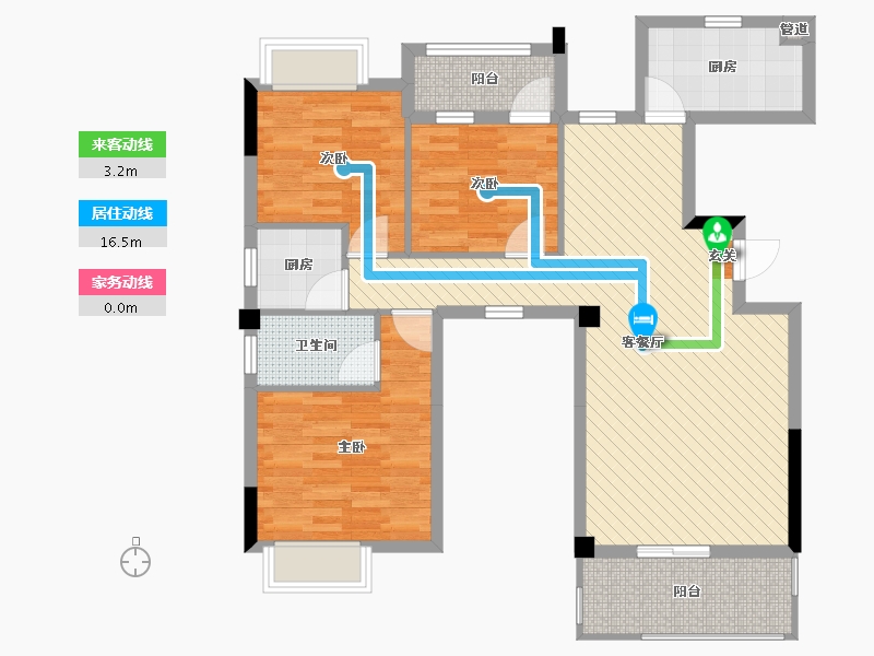 江西省-赣州市-瑞金颐和园-90.98-户型库-动静线