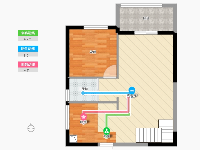 福建省-三明市-建发永郡复式-55.37-户型库-动静线